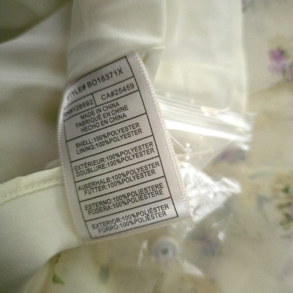 New Steve Madden Yellow Floral Dress XL - Picture 8 of 13